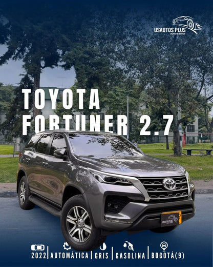 TOYOTA FORTUNER 2.7 GASOLINA AT