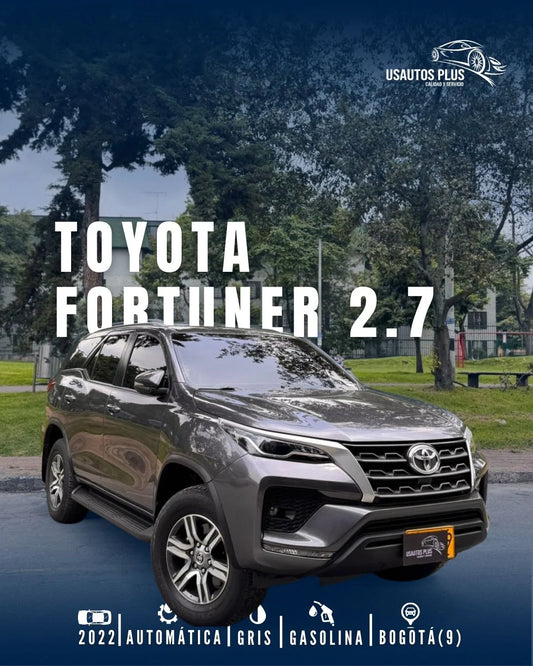 TOYOTA FORTUNER 2.7 GASOLINA AT