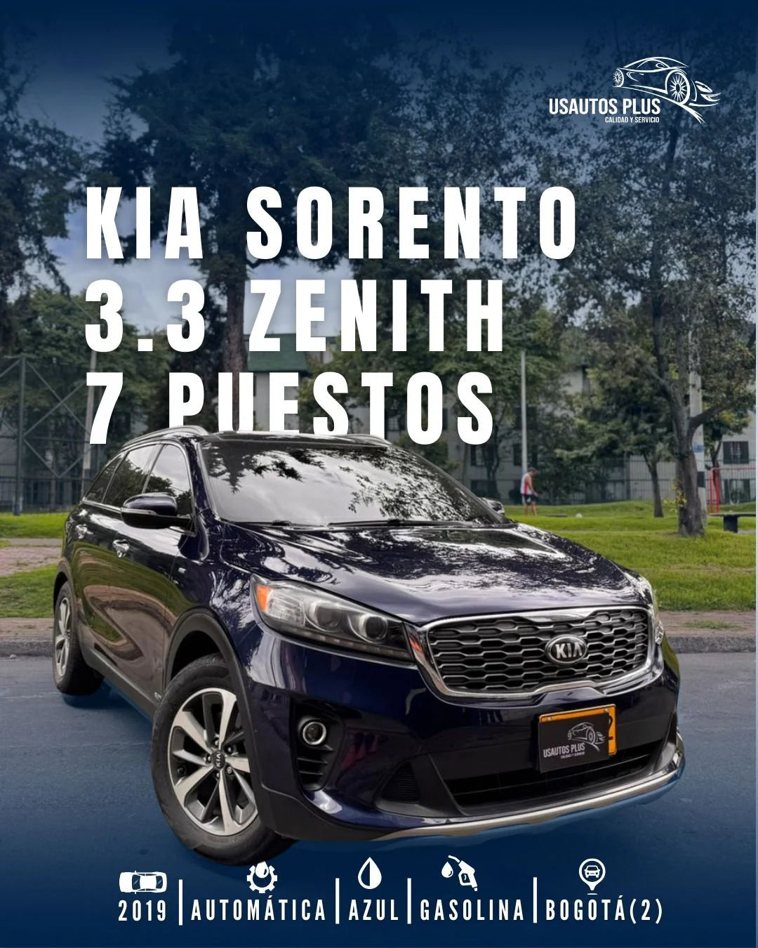 KIA SORENTO 3.3 GASOLINA ZENITH – 7 PUESTOS