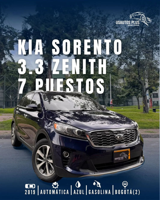 KIA SORENTO 3.3 GASOLINA ZENITH – 7 PUESTOS