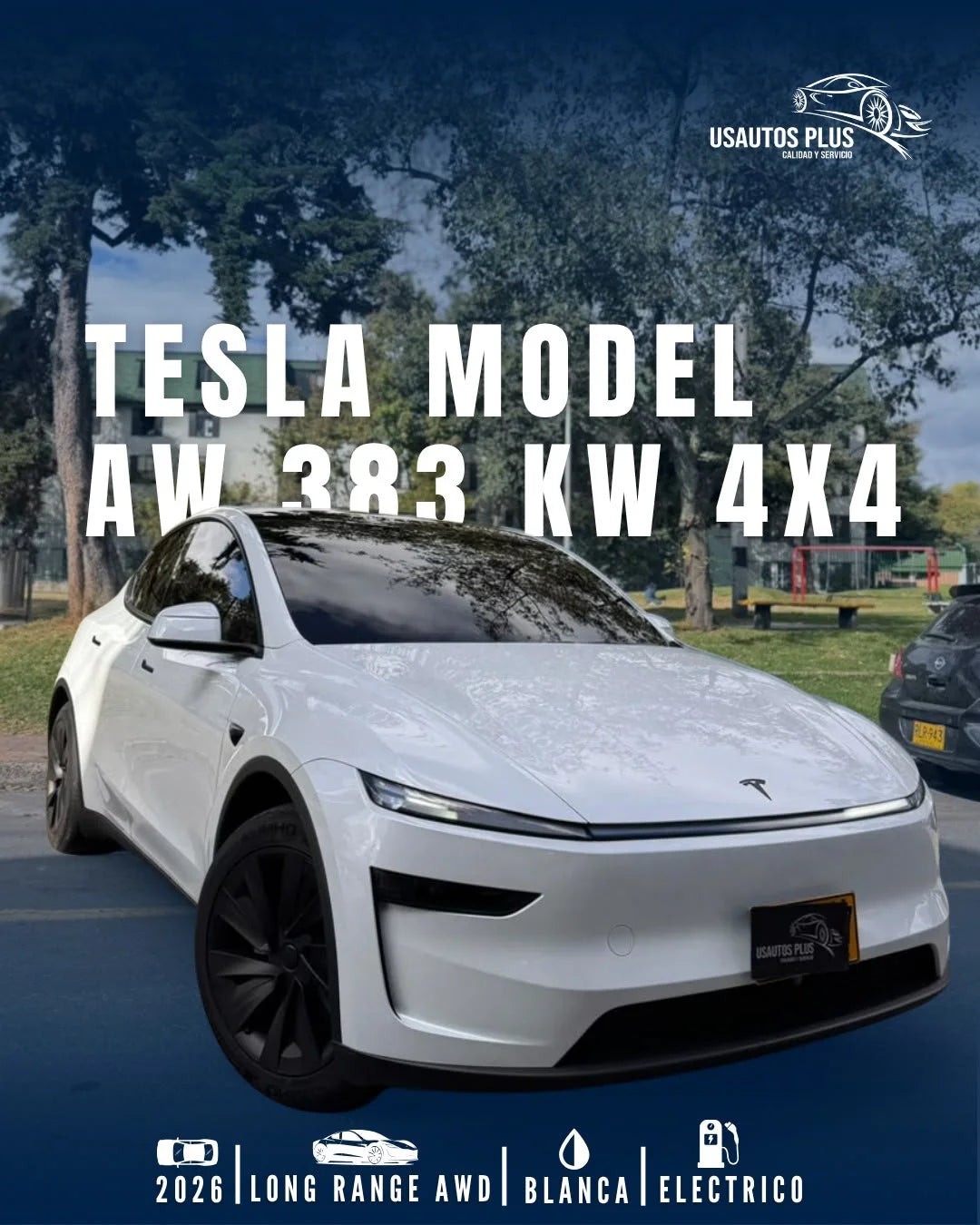 TESLA MODEL Y LONG RANGE AWD AT 383 KW 4X4